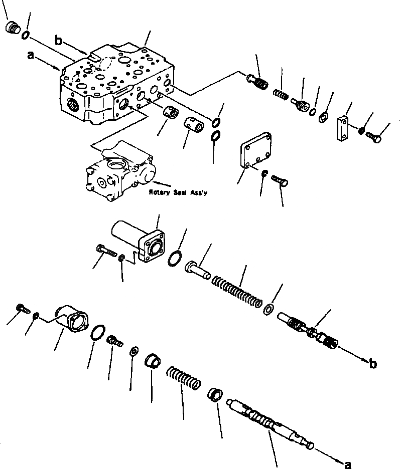 Схема запчастей Komatsu WA700-1L - РУЛЕВ. УПРАВЛЕНИЕ ЗАПРАШИВАЮЩ. КЛАПАН (/) РУЛЕВ. УПРАВЛЕНИЕ СИСТЕМА УПРАВЛЕНИЯ