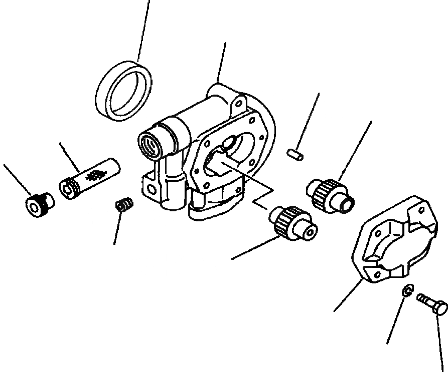 Схема запчастей Komatsu WA700-1L - ПОГРУЗ. НАСОС (/9) УПРАВЛ-Е РАБОЧИМ ОБОРУДОВАНИЕМ