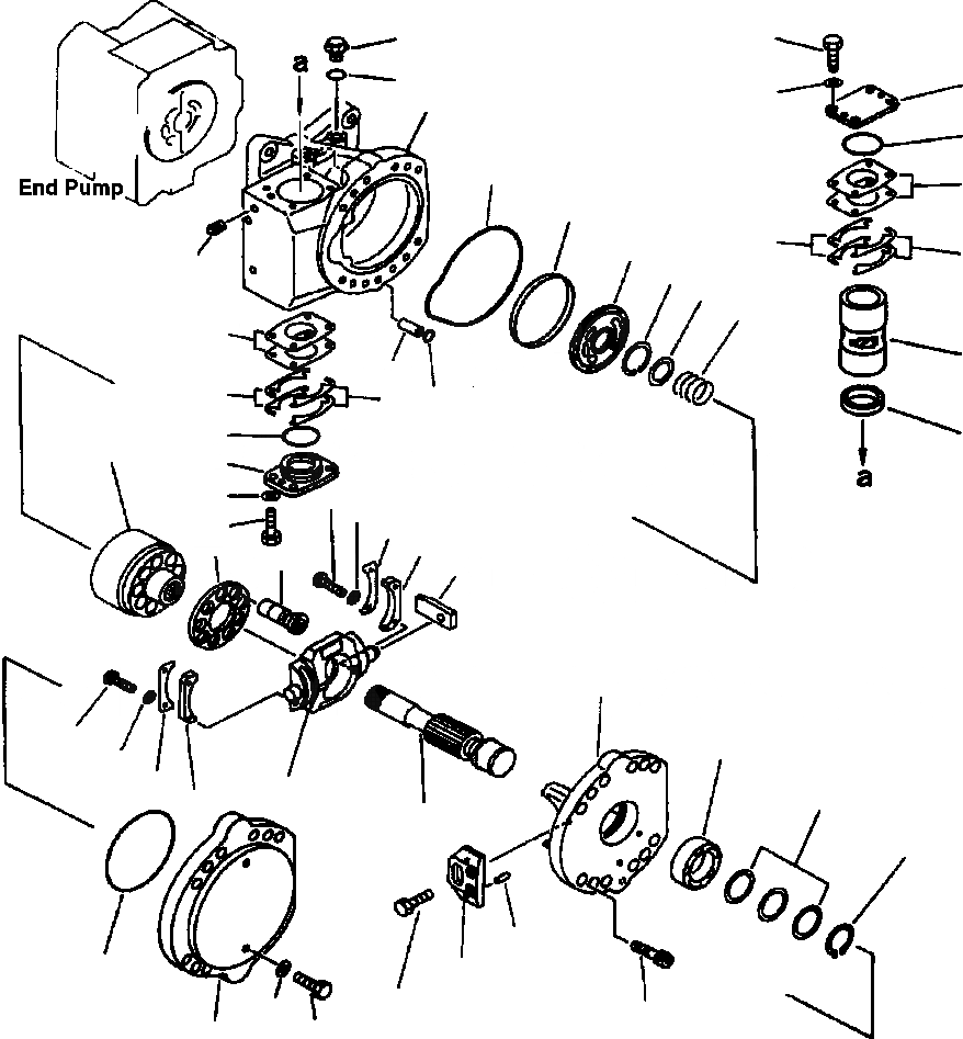 Схема запчастей Komatsu WA700-1L - ПЕРЕКЛЮЧАТЕЛЬ НАСОС (/) УПРАВЛ-Е РАБОЧИМ ОБОРУДОВАНИЕМ