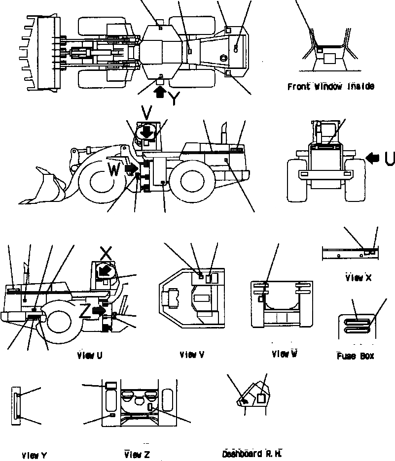 Схема запчастей Komatsu WA700-1L - МАРКИРОВКА (АНГЛ.) МАРКИРОВКАS