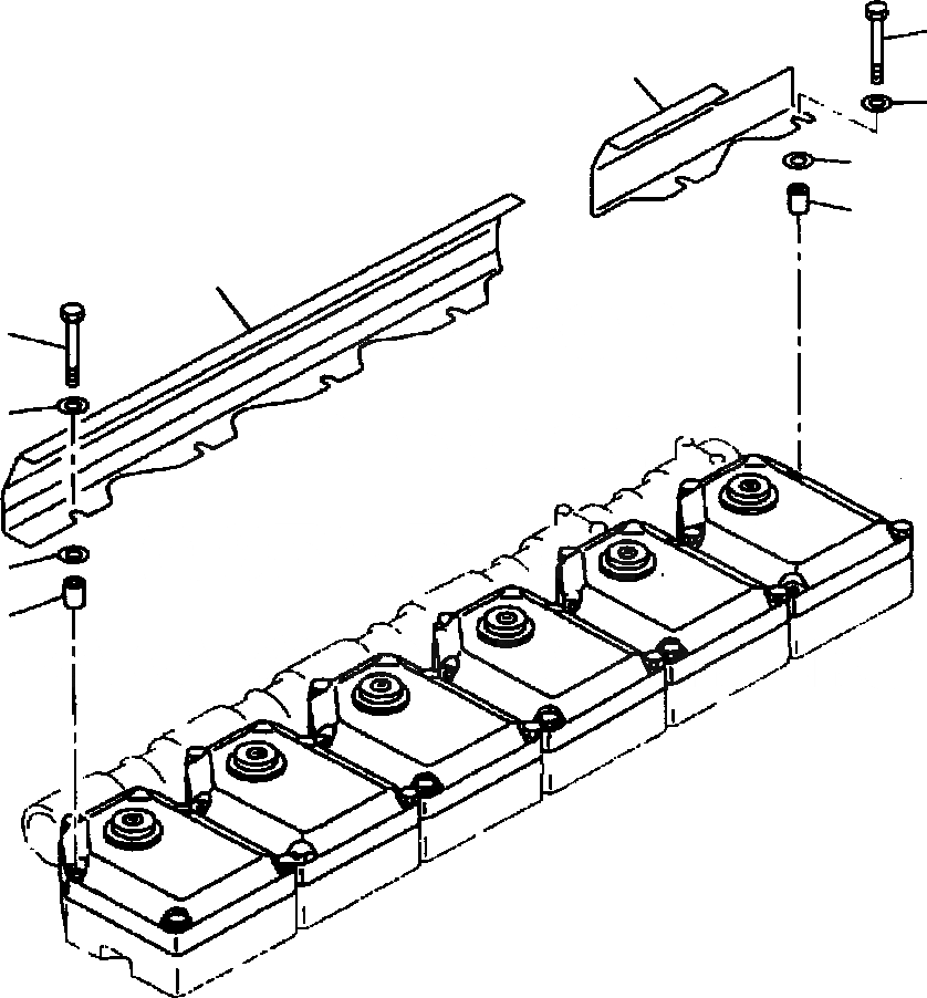 Схема запчастей Komatsu WA700-1L - ТЕРМОЗАЩИТА ДВИГАТЕЛЬ