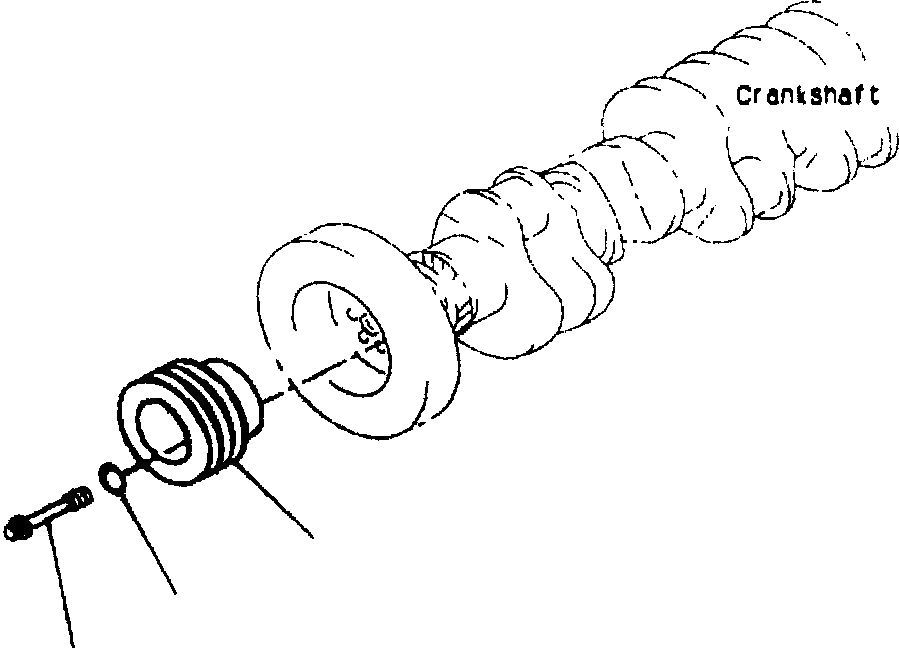 Схема запчастей Komatsu WA700-1L - ШКИВ КОЛЕНВАЛА ДВИГАТЕЛЬ
