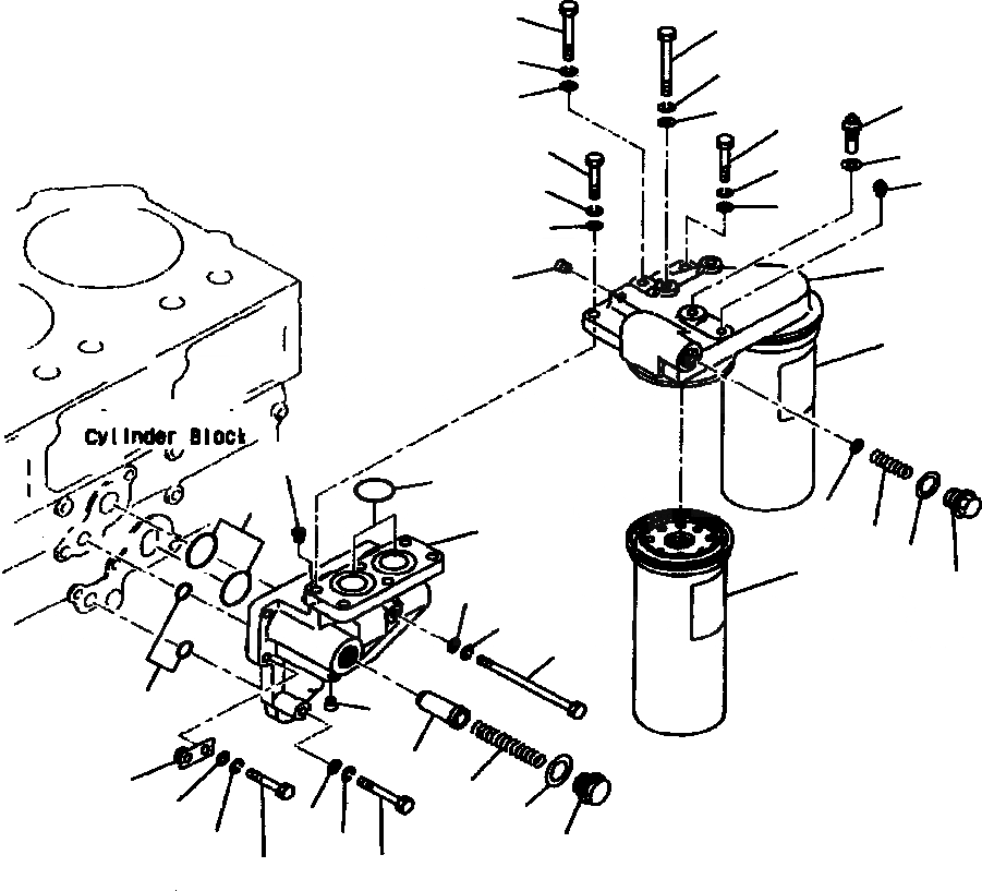 Схема запчастей Komatsu WA700-1L - МАСЛ. ФИЛЬТР ДВИГАТЕЛЬ