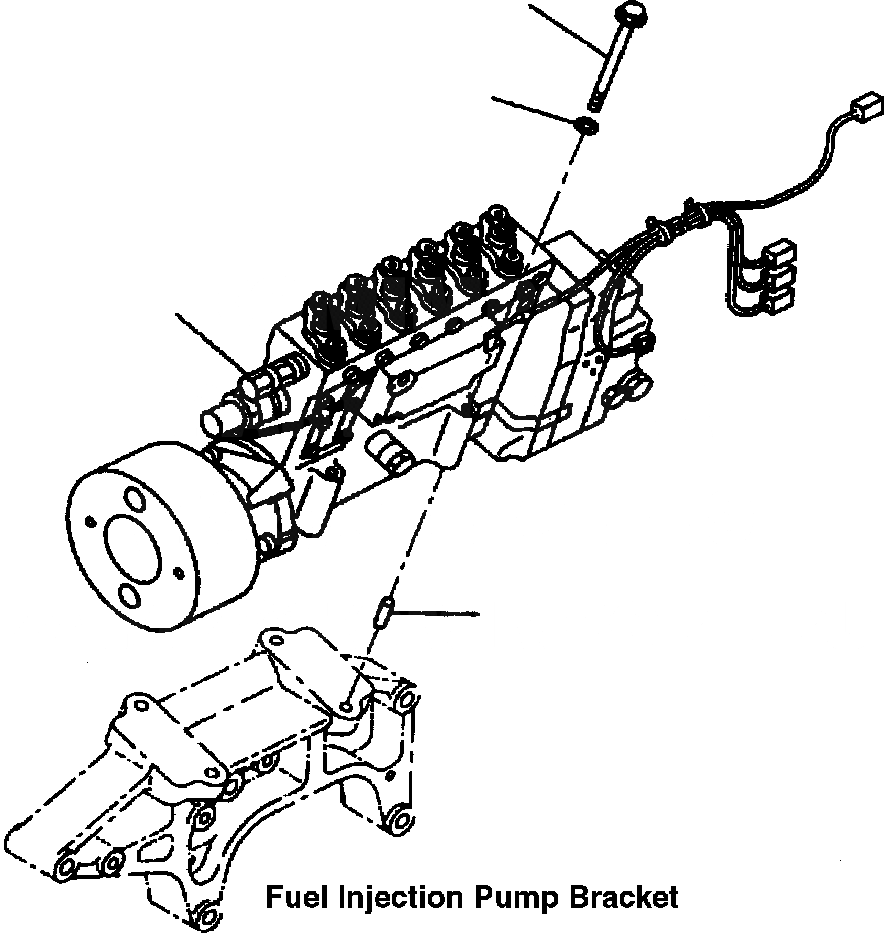 Схема запчастей Komatsu WA700-1L - КРЕПЛЕНИЕ ТОПЛ. НАСОСА ДВИГАТЕЛЬ