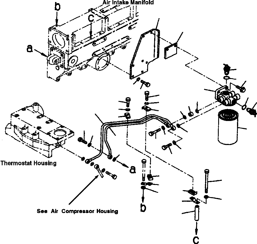 Схема запчастей Komatsu WA700-1L - АНТИКОРРОЗ. ЭЛЕМЕНТ (/) ДВИГАТЕЛЬ