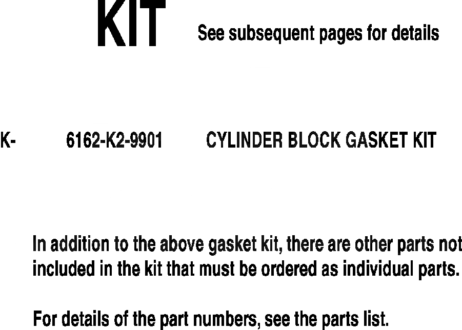 Схема запчастей Komatsu WA700-1L - КОМПЛЕКТ ПРОКЛАДОК БЛОКА ЦИЛИНДРОВ ДВИГАТЕЛЬ