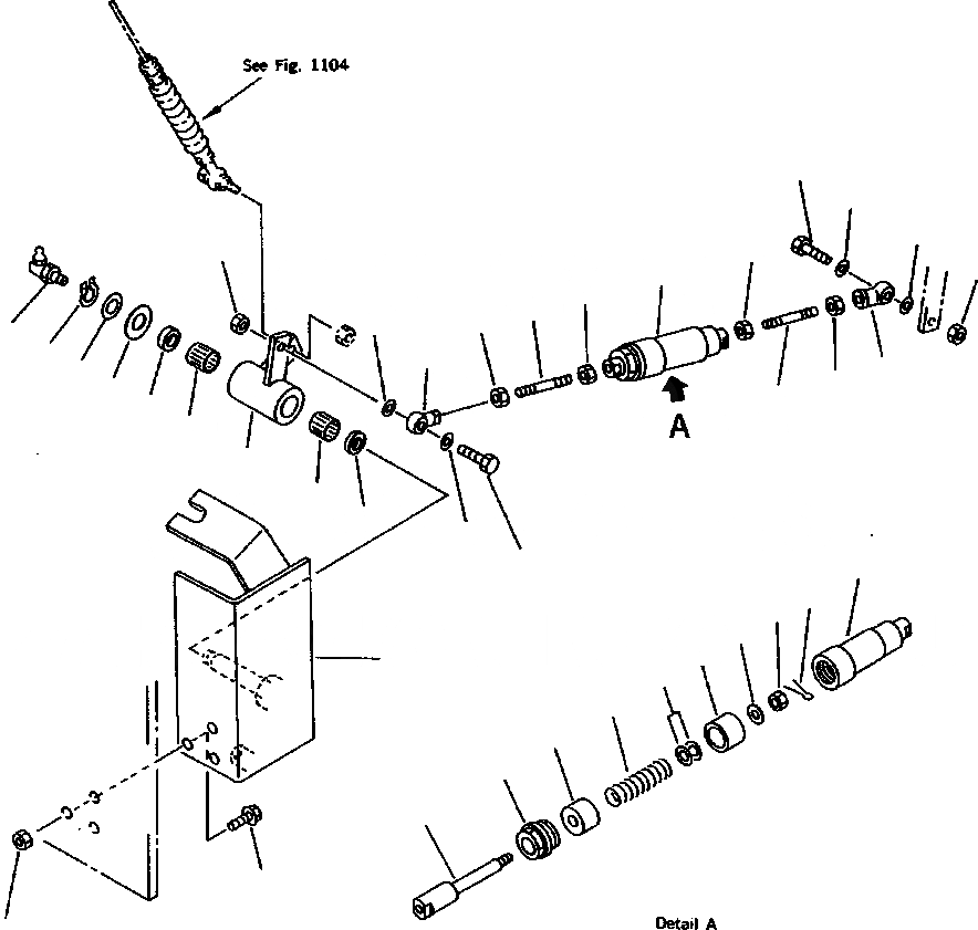 Схема запчастей Komatsu WA800-2L - FIG NO. МЕХАНИЗМ ПЕДАЛИ АКСЕЛЕРАТОРА(/) КОМПОНЕНТЫ ДВИГАТЕЛЯ & ЭЛЕКТРИКА