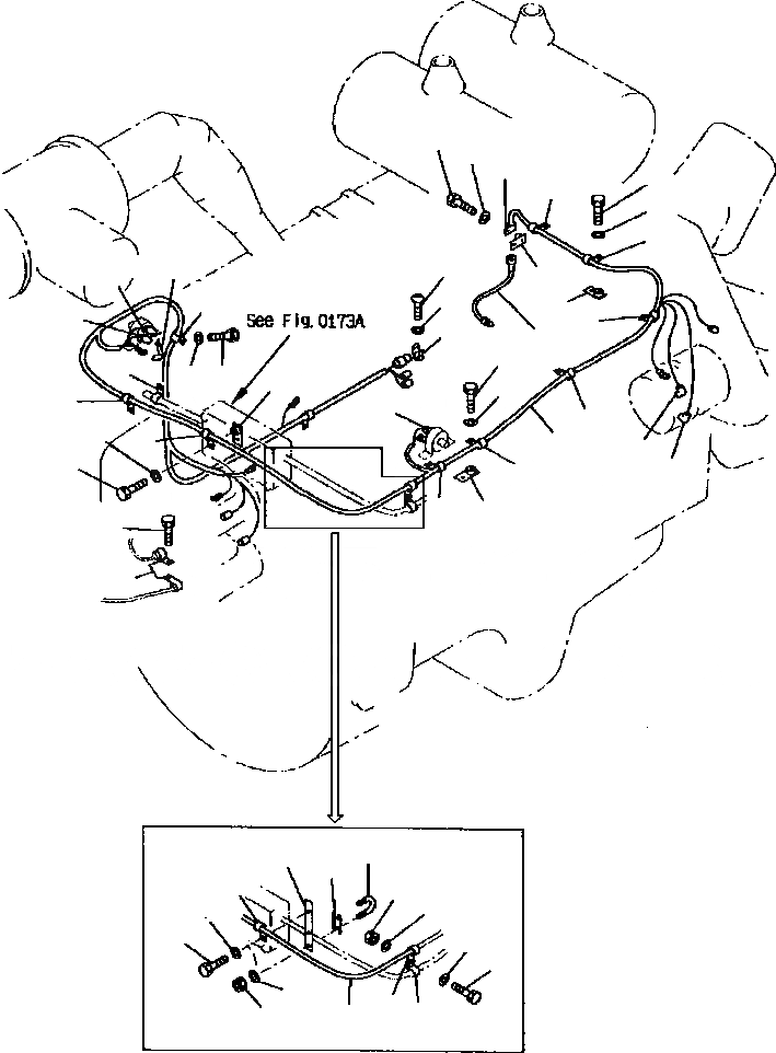 Схема запчастей Komatsu WA800-2L - FIG NO. A ЭЛЕКТРИКА (ЛИНИЯ ДВИГАТЕЛЯ) КОМПОНЕНТЫ ДВИГАТЕЛЯ & ЭЛЕКТРИКА