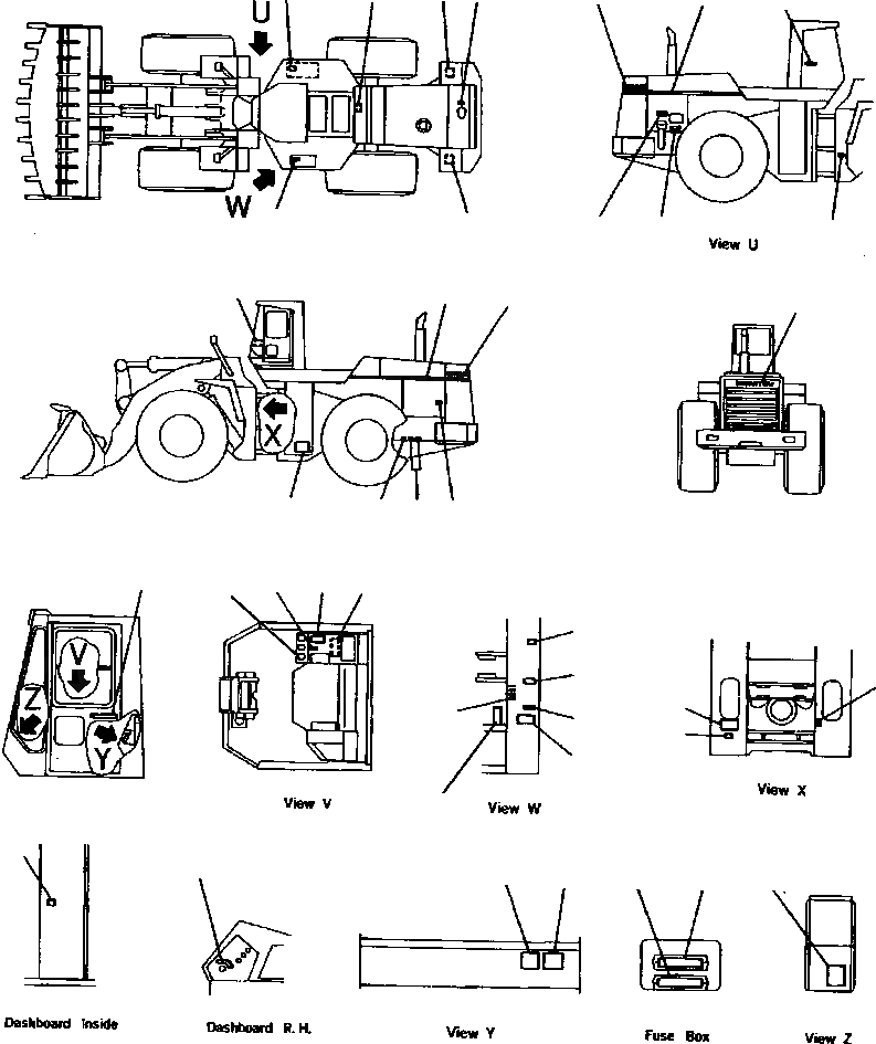 Схема запчастей Komatsu WA800-2L - FIG NO. 98B МАРКИРОВКА МАРКИРОВКАS