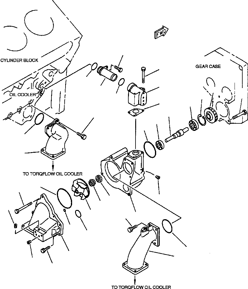 Схема запчастей Komatsu WA800-2L - FIG NO. ВОДЯНАЯ ПОМПА И КРЕПЛЕНИЕ СИСТЕМА ОХЛАЖДЕНИЯ