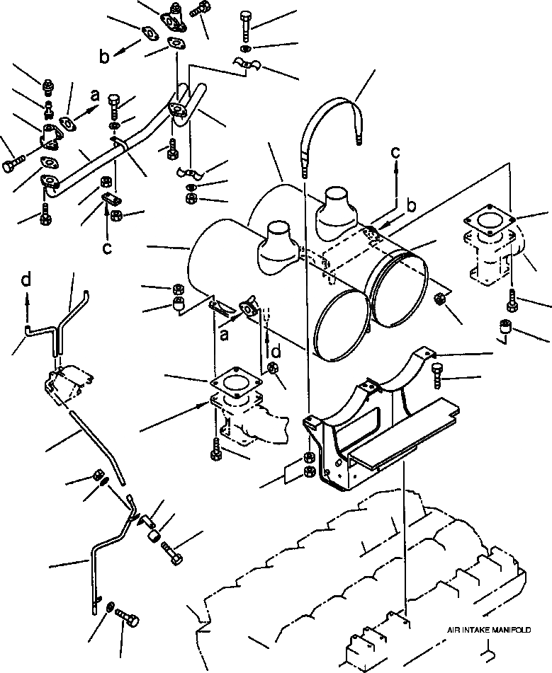 Схема запчастей Komatsu WA800-2LC - FIG NO. ГЛУШИТЕЛЬ И КРЕПЛЕНИЕ КОМПОНЕНТЫ ДВИГАТЕЛЯ & ЭЛЕКТРИКА