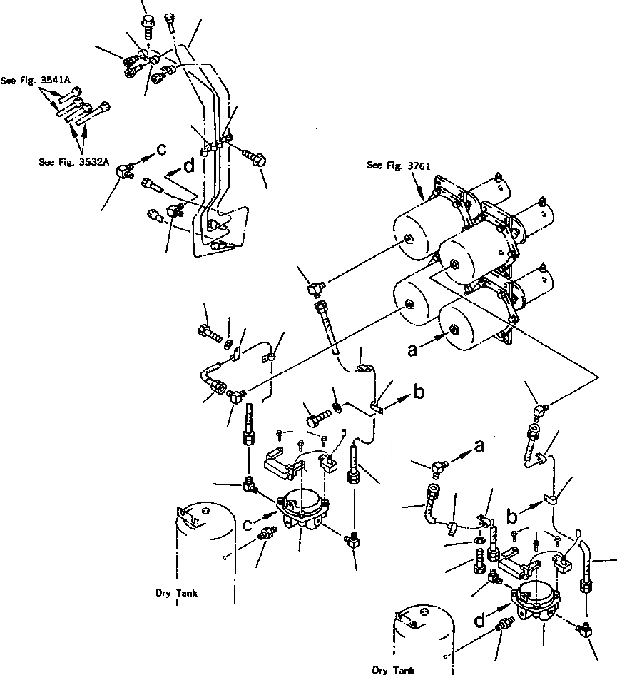 Схема запчастей Komatsu WA800-2LC - FIG NO. A ВОЗДУХОВОД (КЛАПАН ПЕДАЛИ - КАМЕРА /) ВЕДУЩ. ВАЛ, МОСТS КОЛЕСА & ТОРМОЗ. СИСТЕМАS