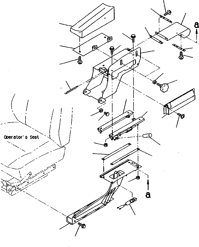 Схема запчастей Komatsu WA800-2LC - FIG NO. 7 ДЖОЙСТИК РУЛЕВ. УПРАВЛЕНИЕ РЫЧАГ (/) РУЛЕВ. УПРАВЛЕНИЕ СИСТЕМА УПРАВЛЕНИЯ