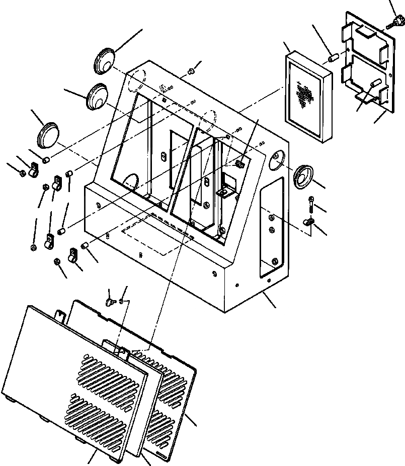 Схема запчастей Komatsu WA800-2LC - FIG NO. 7 ОТСЕК ФИЛЬТРОВ ASSEMBLY РАМА, ЧАСТИ КОРПУСА & SUPERSTRUCTURE