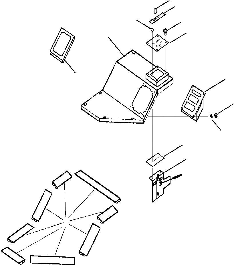 Схема запчастей Komatsu WA800-2LC - FIG NO. B ОБОГРЕВАТЕЛЬ. И КОНДИЦ. БЛОК ВЕРХН. КРЫШКАASSEMBLY РАМА, ЧАСТИ КОРПУСА & SUPERSTRUCTURE
