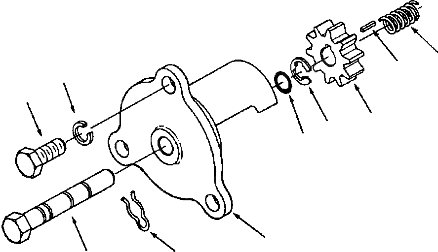 Схема запчастей Komatsu WA800-2LC - ДВИГАТЕЛЬ BARRING ПРИВОД БЛОК ЦИЛИНДРОВ