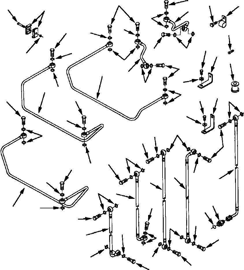 Схема запчастей Komatsu WA800-2LC - ТОПЛИВН. ФИЛЬТР. ТРУБЫ ТОПЛИВН. СИСТЕМА