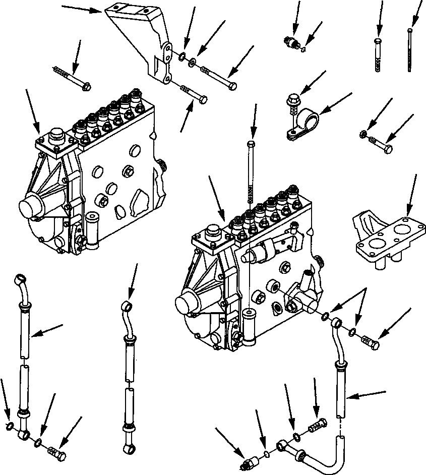 Схема запчастей Komatsu WA800-2LC - ТОПЛИВН. НАСОС ТОПЛИВН. СИСТЕМА