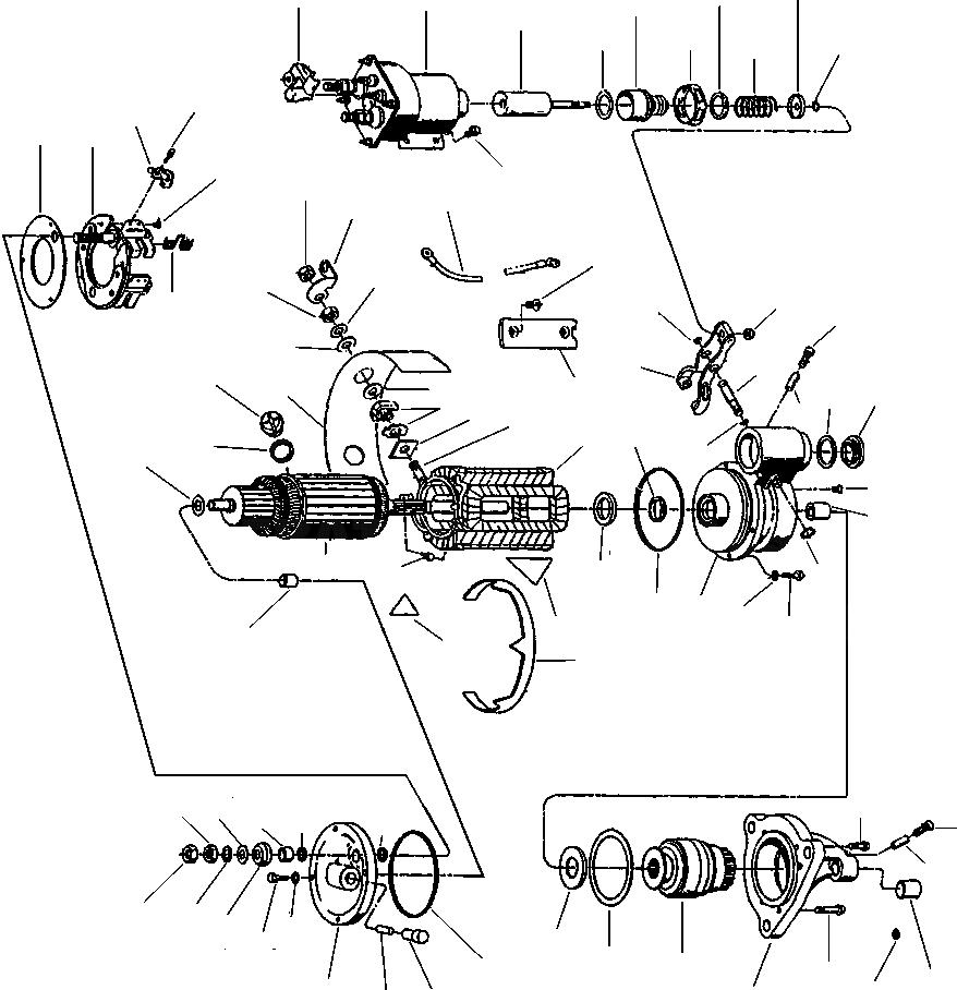 Схема запчастей Komatsu WA800-2LC - СТАРТЕР MT - V - A ЭЛЕКТРИКА