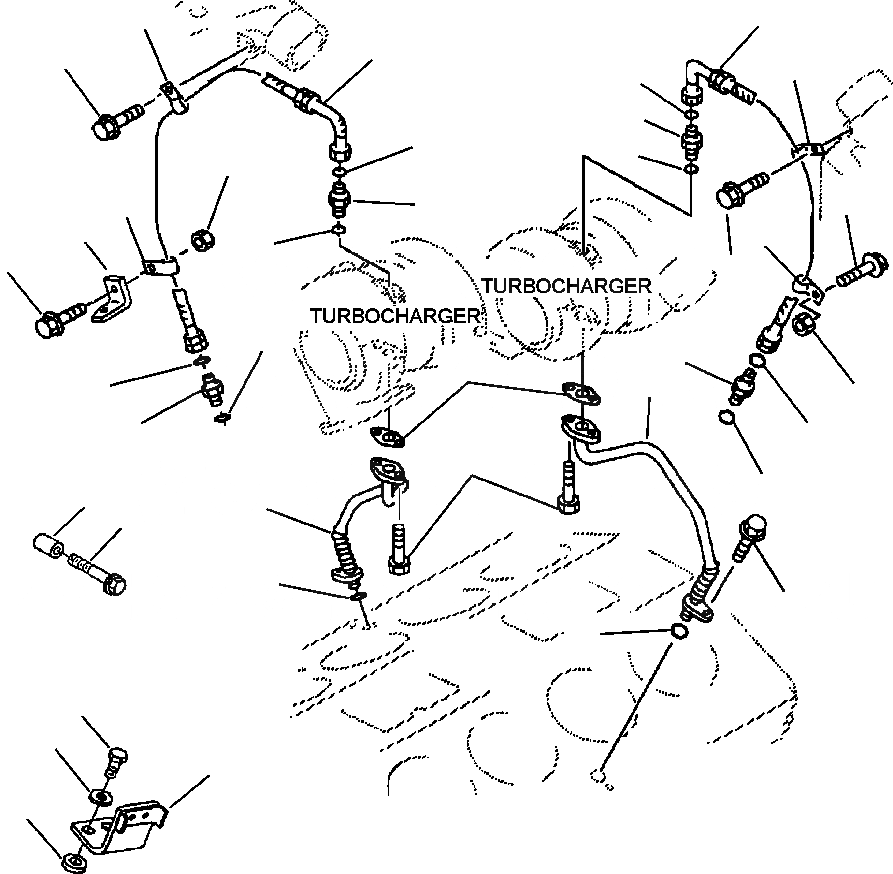 Схема запчастей Komatsu WA800-3LC - A-A7A ТУРБОНАГНЕТАТЕЛЬ ТРУБЫ ДВИГАТЕЛЬ