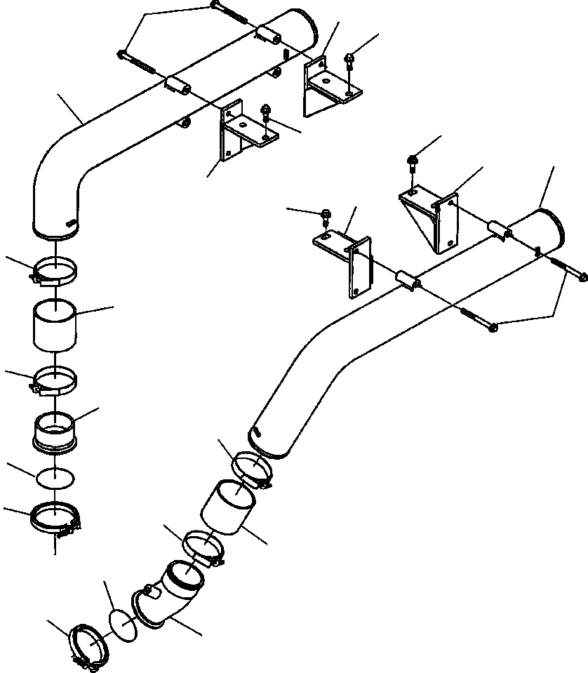 Схема запчастей Komatsu WA800-3LC - A-A7A ВОЗД. ПЕРЕДАЧА СОЕДИН-Е ДВИГАТЕЛЬ