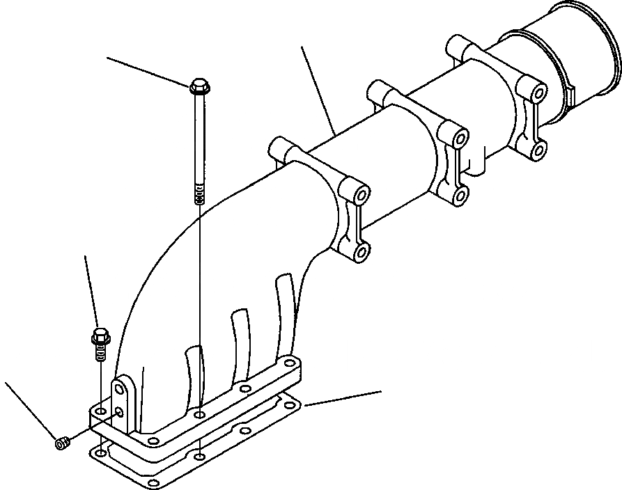 Схема запчастей Komatsu WA800-3LC - A-A7A ВПУСК ВОЗДУХА СОЕДИН-Е ДВИГАТЕЛЬ