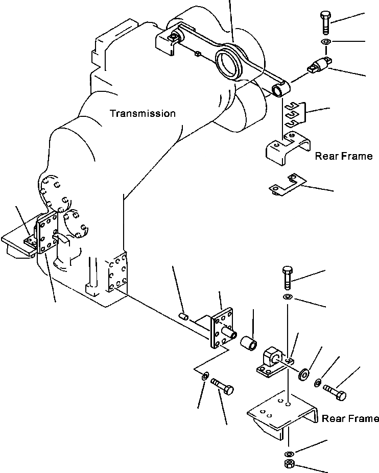 Схема запчастей Komatsu WA800-3LC - F8-A ТОРКФЛОУ ЭЛЕМЕНТЫ КРЕПЛЕНИЯ СИЛОВАЯ ПЕРЕДАЧА И КОНЕЧНАЯ ПЕРЕДАЧА