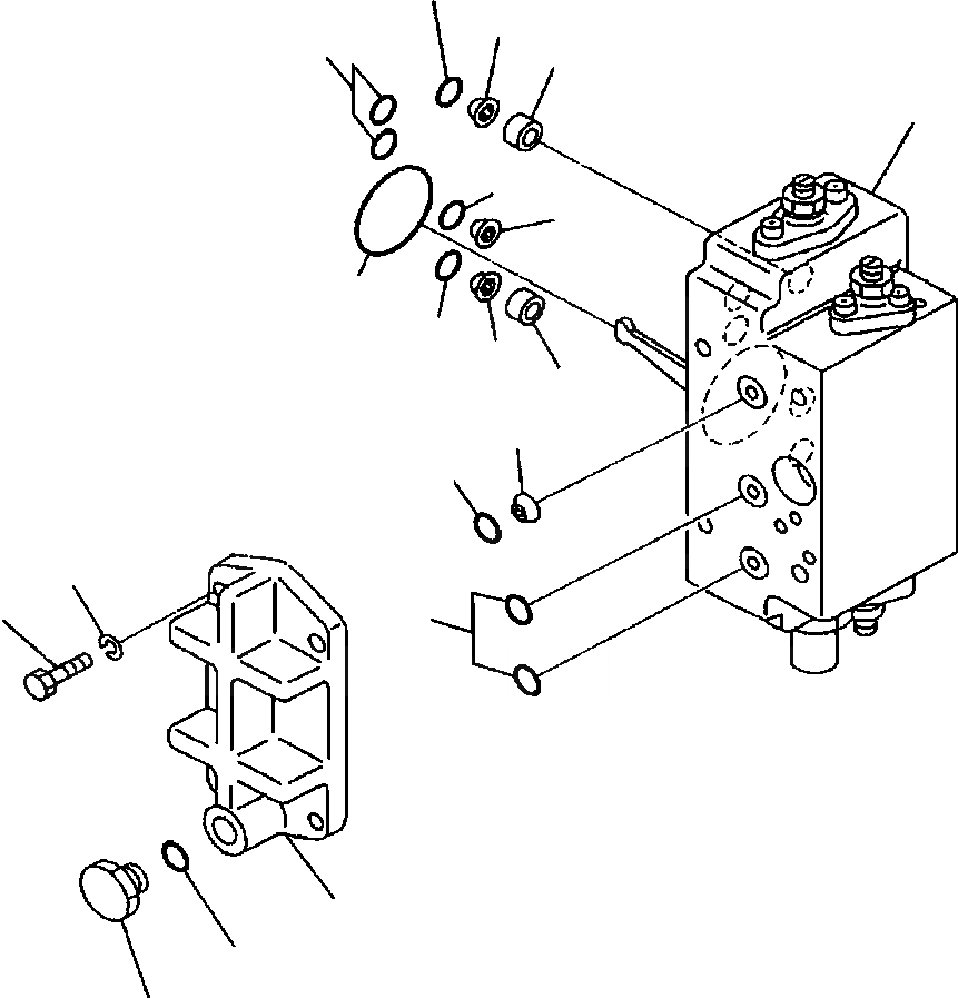 Схема запчастей Komatsu WA800-3LC - H-A ПОГРУЗ. НАСОС ЗАДН. СЕРВОКЛАПАН ГИДРАВЛИКА