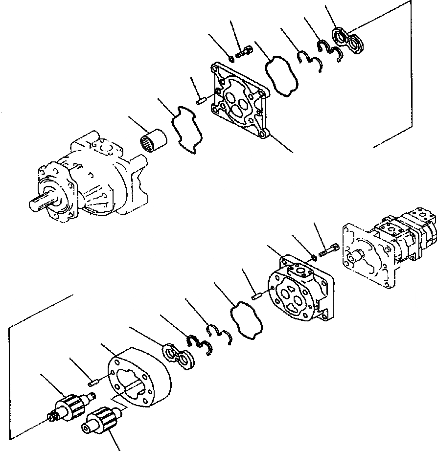 Схема запчастей Komatsu WA800-3LC - H-A ГИДР. НАСОС. НАСОС ASSEMBLY SAR ГИДРАВЛИКА
