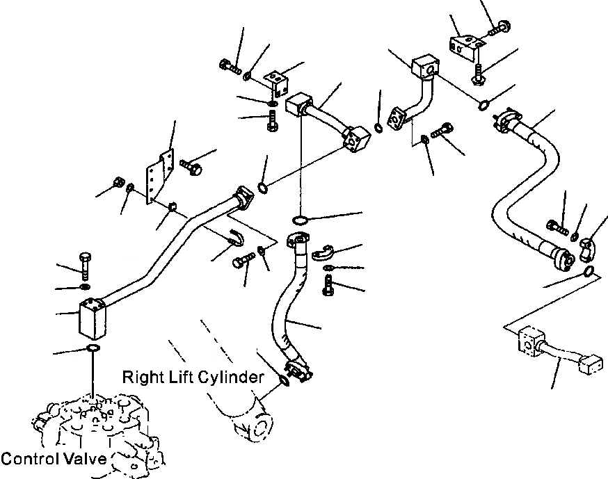 Схема запчастей Komatsu WA800-3LC - H-9A HYDAULIC ТРУБЫ ГИДРОЦИЛИНДР ПОДЪЕМА НИЖН. ЛИНИЯ (/) ГИДРАВЛИКА