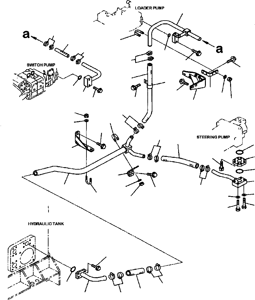Схема запчастей Komatsu WA800-3LC - H-A ГИДРОЛИНИЯ ЛИНИЯ КЛАПАНА PPC ЗАДН. (/) ГИДРАВЛИКА