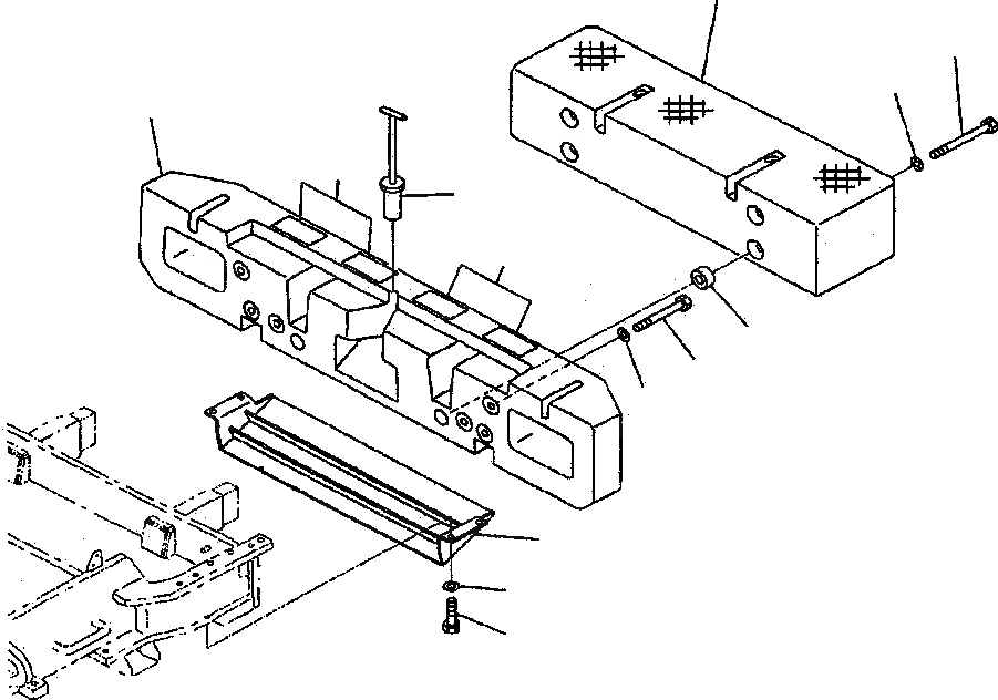 Схема запчастей Komatsu WA800-3LC - M-A ПРОТИВОВЕС ЧАСТИ КОРПУСА