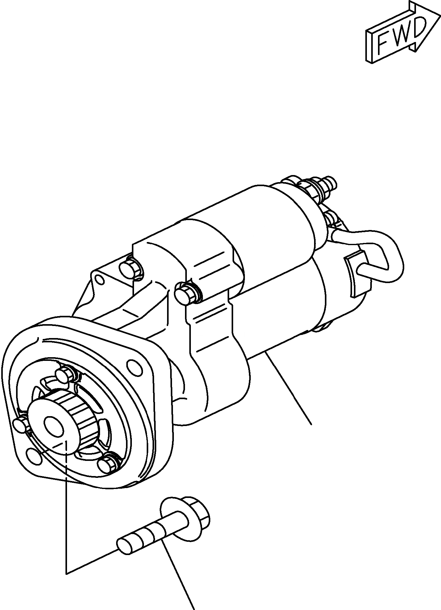 Схема запчастей Komatsu WA80-5 - STARTERМОТОР ЭЛЕКТРИЧ. СИСТЕМА