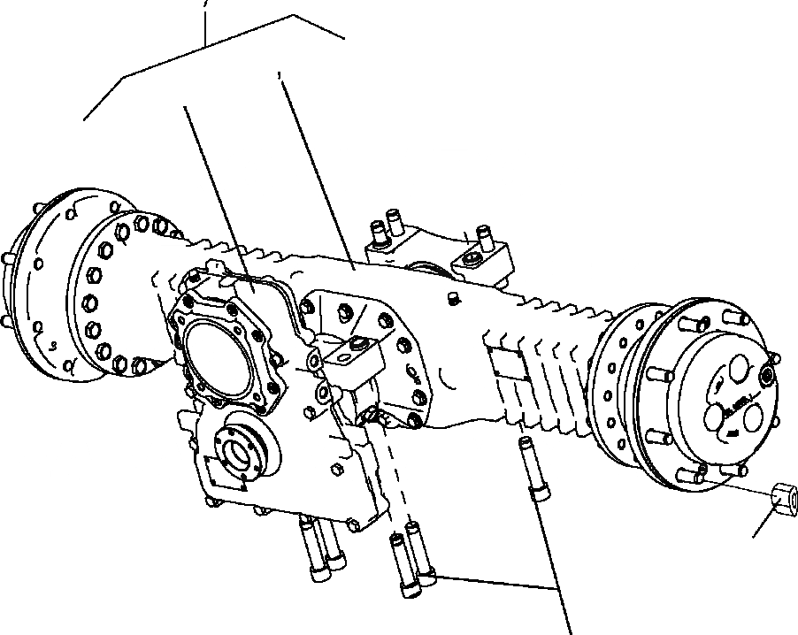 Схема запчастей Komatsu WA80-5 - ЗАДН. МОСТ ЗАДН. МОСТ