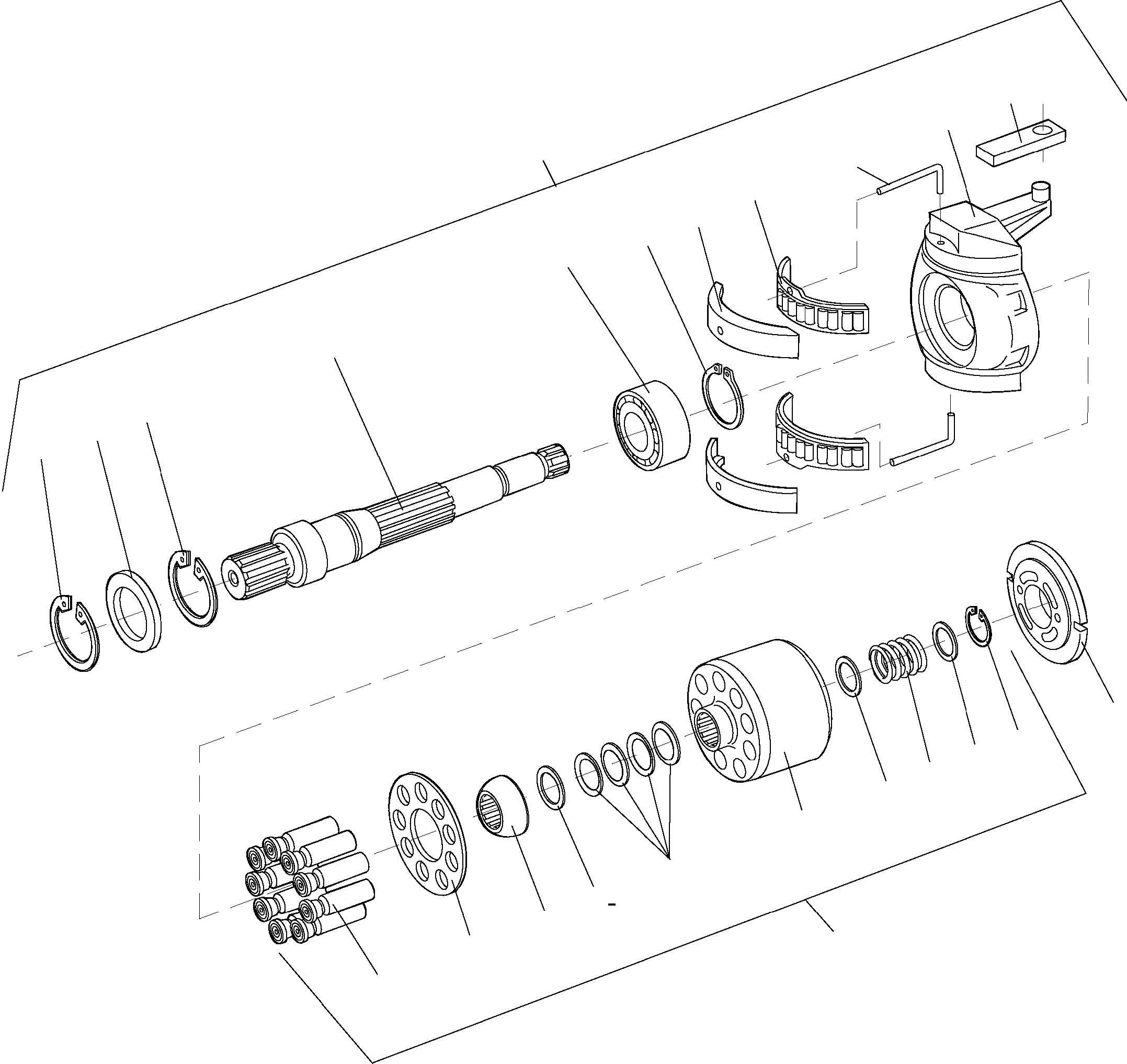 Схема запчастей Komatsu WA80-5 - AXIAL ПОРШЕНЬ НАСОС AXIAL ПОРШЕНЬ НАСОС
