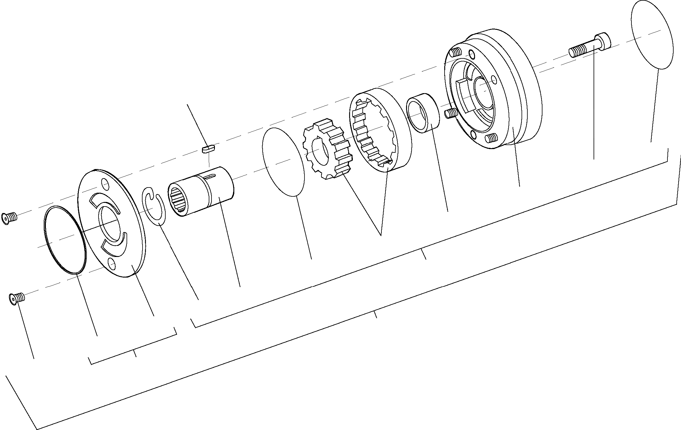 Схема запчастей Komatsu WA80-5 - AXIAL ПОРШЕНЬ НАСОС AXIAL ПОРШЕНЬ НАСОС