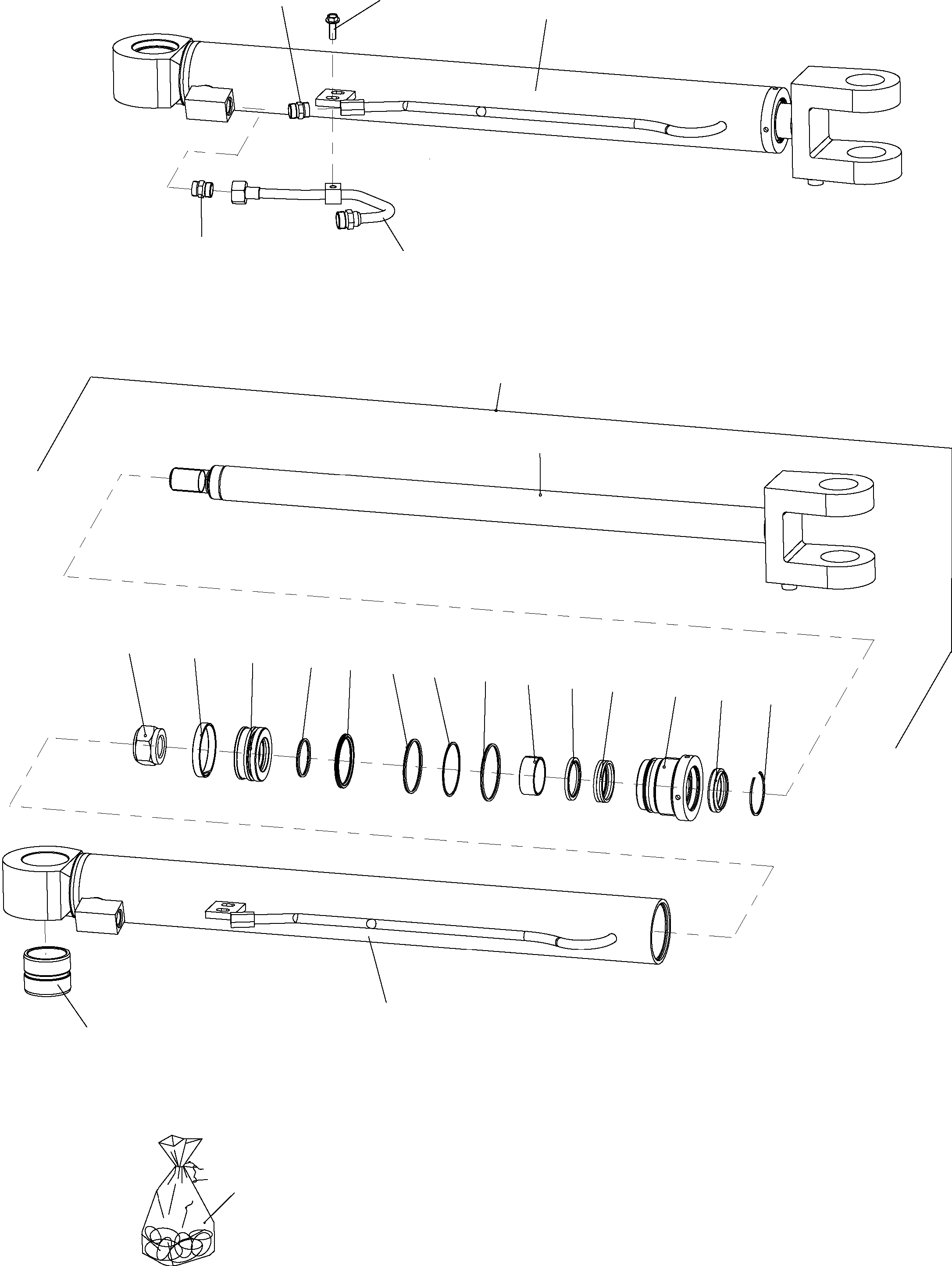 Схема запчастей Komatsu WA80-5 - ГИДРОЦИЛИНДР ПОДЪЕМА ГИДРАВЛИКА