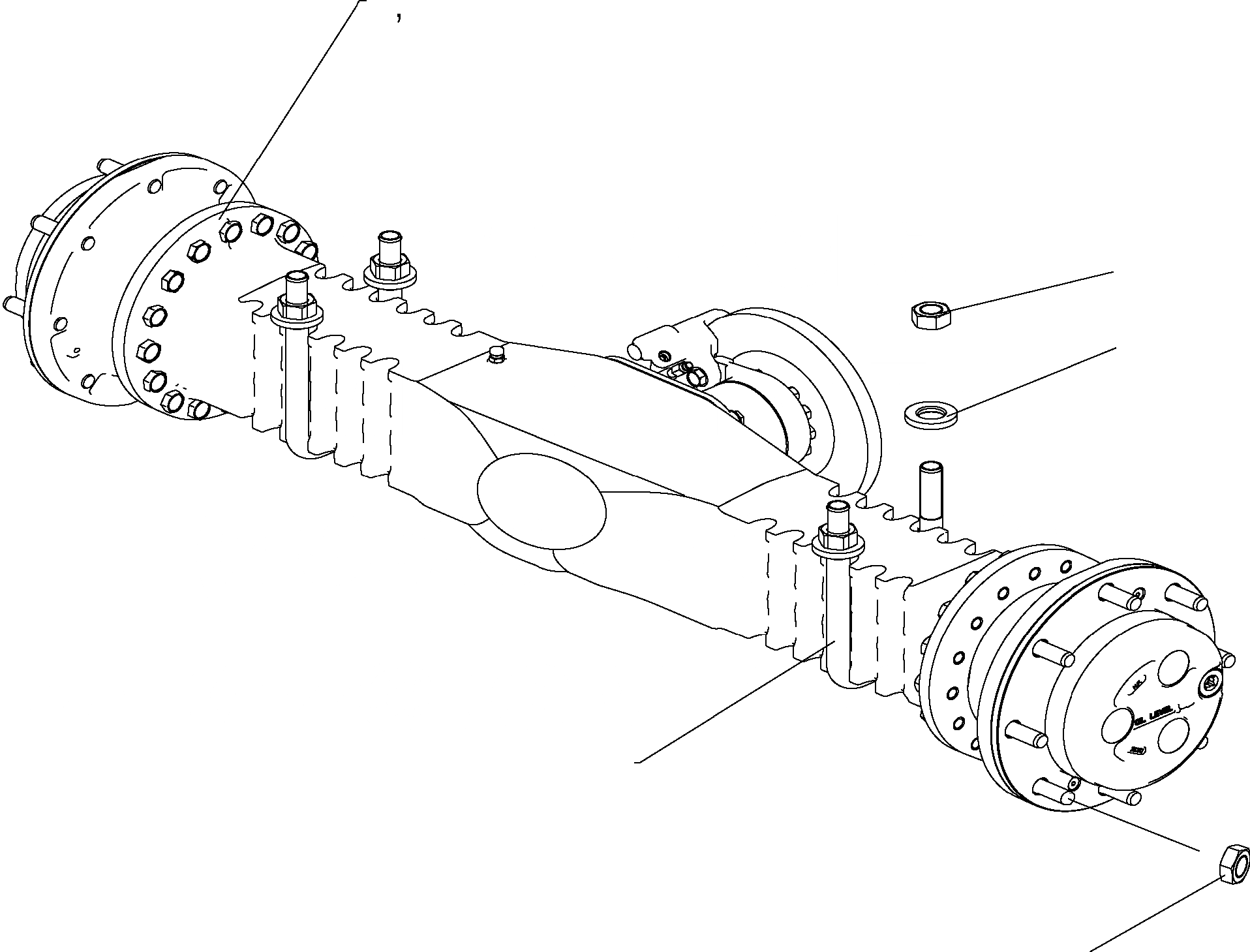 Схема запчастей Komatsu WA80-5 - ПЕРЕДНИЙ МОСТ 8 ПЕРЕДНИЙ МОСТ