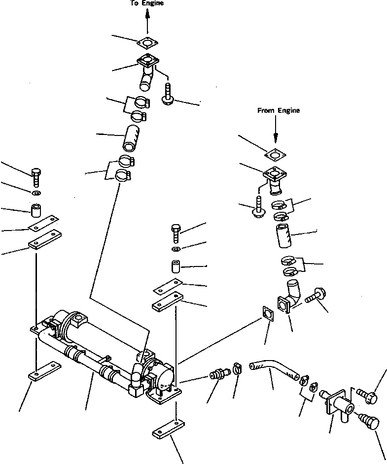 Схема запчастей Komatsu WA900-1L - ТОРКФЛОУ ЛИНИИ МАСЛООХЛАДИТЕЛЯ КОМПОНЕНТЫ ДВИГАТЕЛЯ & ЭЛЕКТРИКА