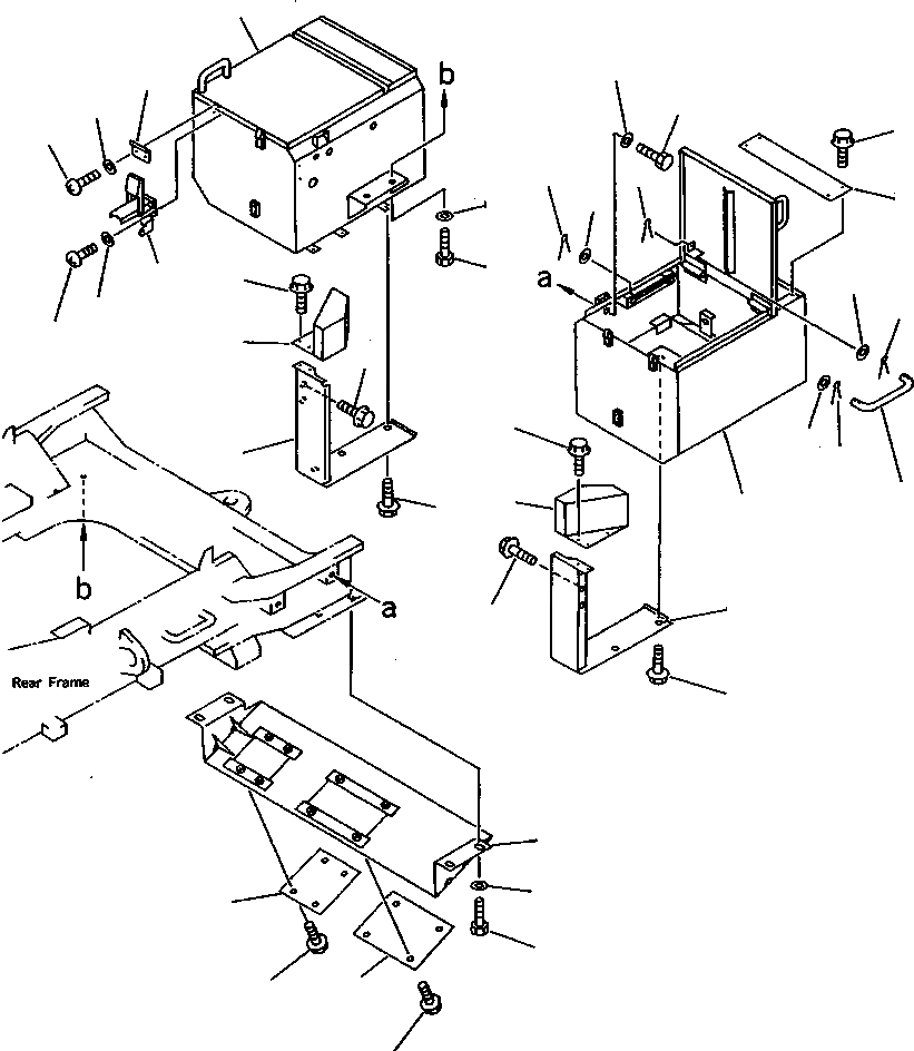 Схема запчастей Komatsu WA900-1L - FIG NO. ЭЛЕКТРИКА (КОРПУС АККУМУЛЯТОРА) КОМПОНЕНТЫ ДВИГАТЕЛЯ & ЭЛЕКТРИКА