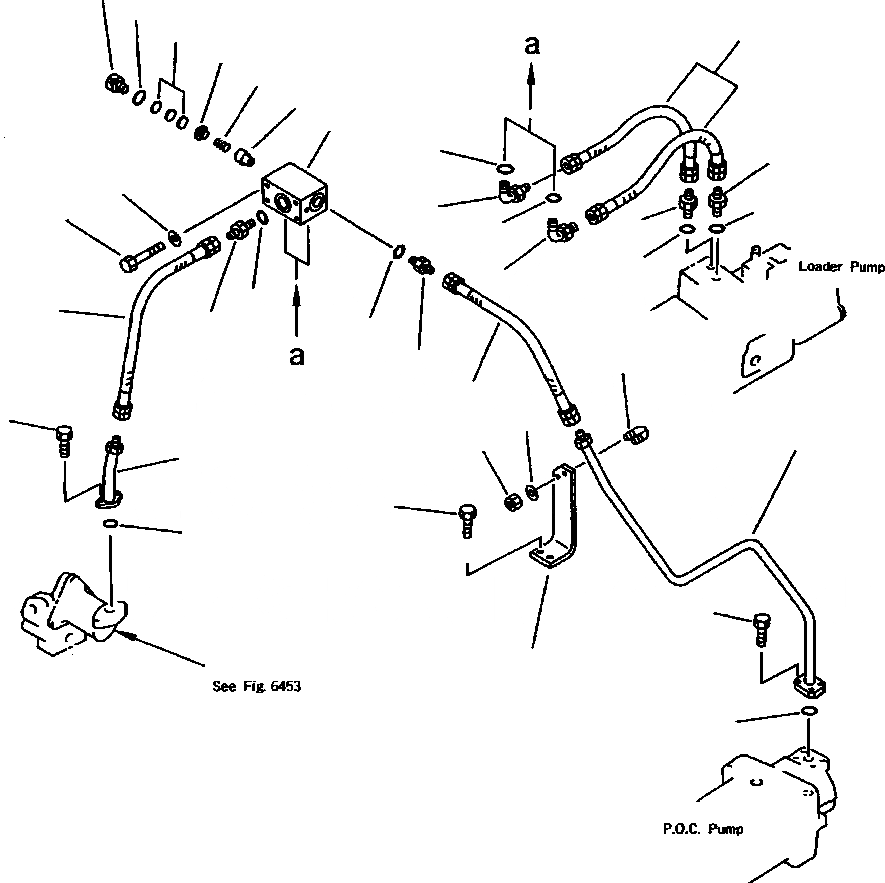Схема запчастей Komatsu WA900-1L - FIG NO. ГИДРОЛИНИЯ (P. O. C. И P. P. C. КЛАПАН ЛИНИЯ /7) УПРАВЛ-Е РАБОЧИМ ОБОРУДОВАНИЕМ