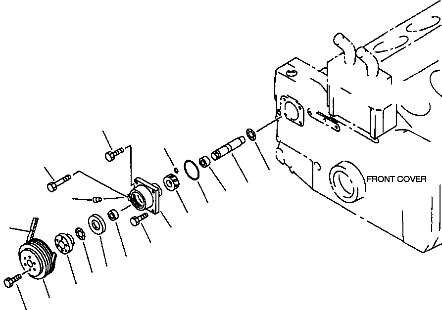 Схема запчастей Komatsu WA900-1L - FIG NO. ПРИВОД ГЕНЕРАТОРА ЭЛЕКТРИКА