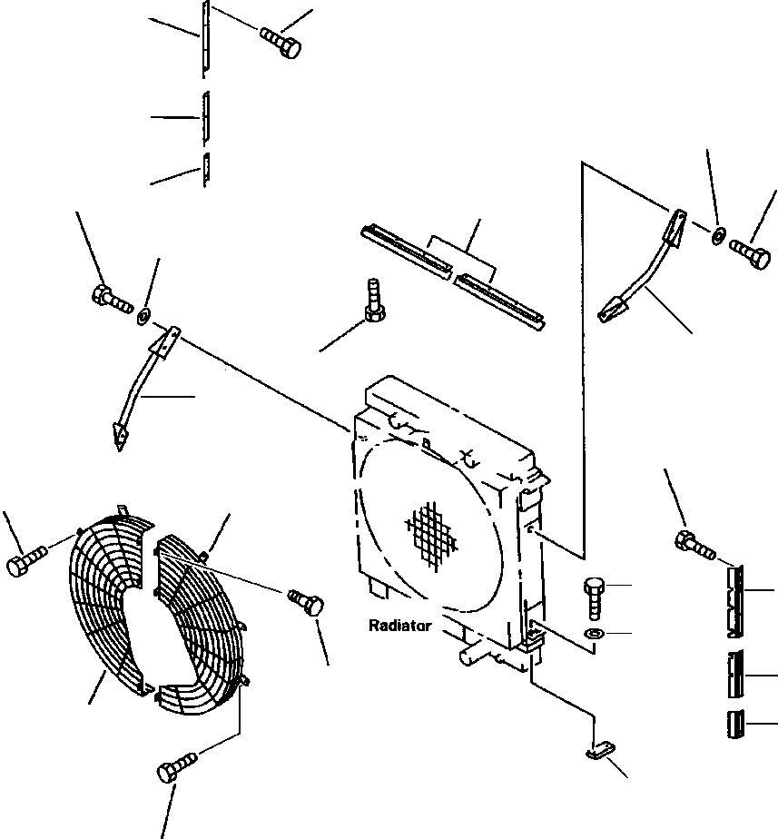 Схема запчастей Komatsu WA900-1LC A20008-UP - FIG NO. РАДИАТОР COVER КОМПОНЕНТЫ ДВИГАТЕЛЯ & ЭЛЕКТРИКА