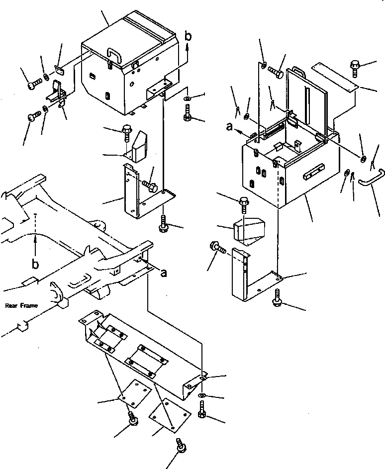 Схема запчастей Komatsu WA900-1LC A20008-UP - FIG NO. ЭЛЕКТРИКА (КОРПУС АККУМУЛЯТОРА) КОМПОНЕНТЫ ДВИГАТЕЛЯ & ЭЛЕКТРИКА