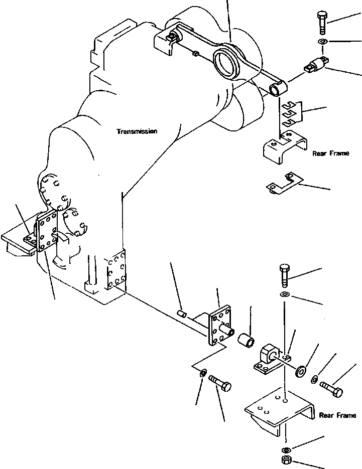 Схема запчастей Komatsu WA900-1LC A20008-UP - ТОРКФЛОУ ЭЛЕМЕНТЫ КРЕПЛЕНИЯ ГИДРОТРАНСФОРМАТОР И ТРАНСМИССИЯ