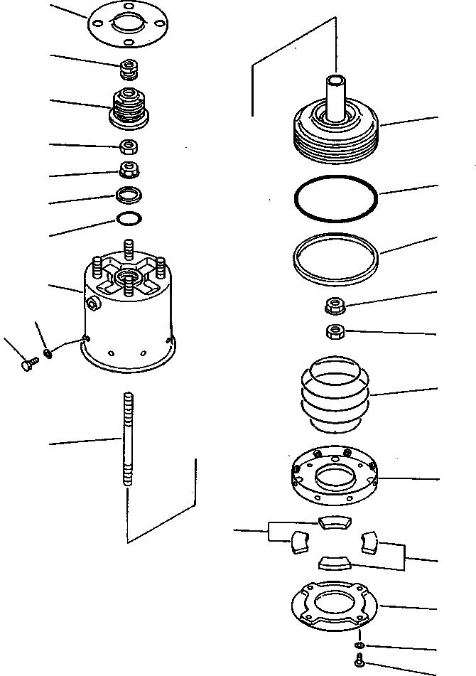 Схема запчастей Komatsu WA900-1LC A20008-UP - FIG NO. 7 ПРУжИН. ЦИЛИНДР. ВЕДУЩ. ВАЛ