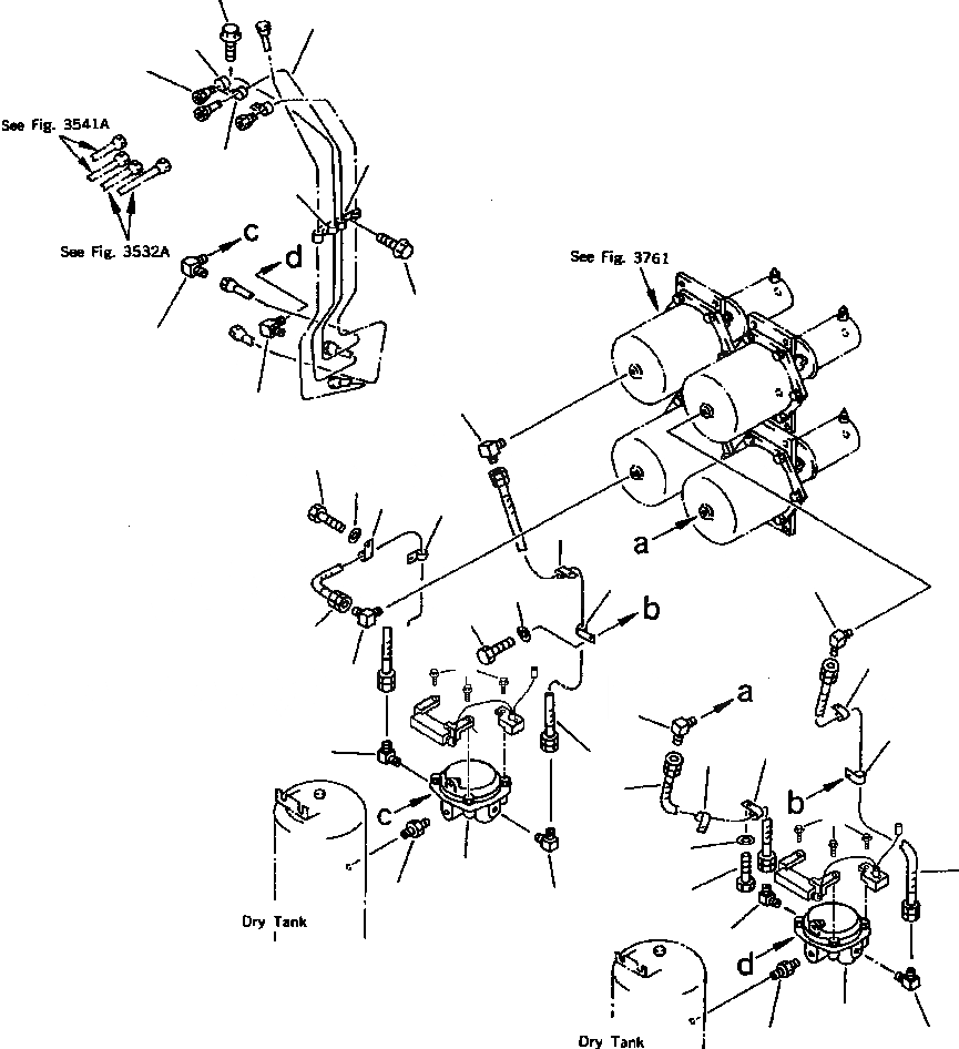 Схема запчастей Komatsu WA900-1LC A20008-UP - FIG NO. A ВОЗДУХОВОД (КЛАПАН ПЕДАЛИ - КАМЕРА /) ВЕДУЩ. ВАЛ