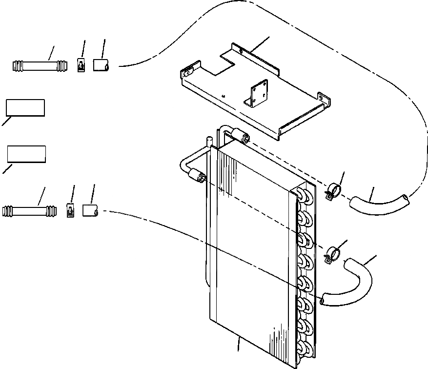 Схема запчастей Komatsu WA900-1LC A20008-UP - FIG NO. A ОБОГРЕВАТЕЛЬ. И КОНДИЦ. БЛОК ОБОГРЕВАТЕЛЬ. CМАСЛ. ASSEMBLY РАМА