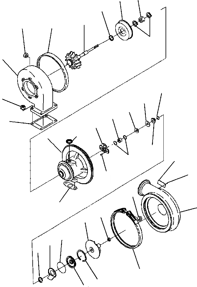Схема запчастей Komatsu WA900-3LC - A-A7A ТУРБОНАГНЕТАТЕЛЬ ДВИГАТЕЛЬ