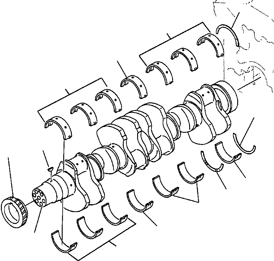 Схема запчастей Komatsu WA900-3LC - A-A7A КОЛЕНВАЛ ДВИГАТЕЛЬ